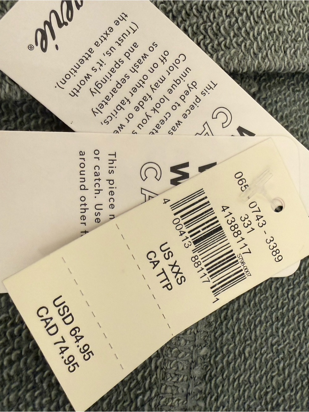 aerie Women’s Fleece Cardigan in Olive Fun. Size XXS, NWT - Picture 8 of 10